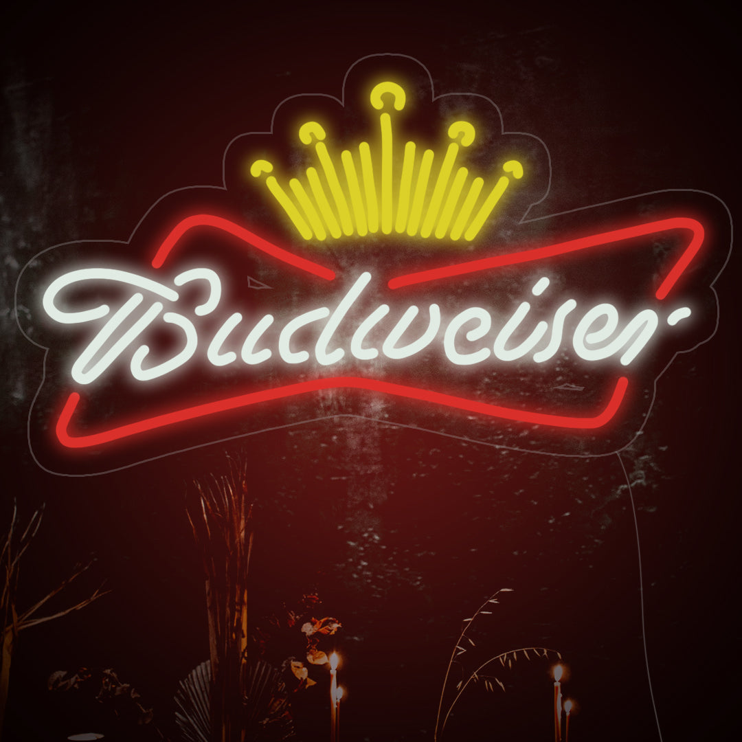 Budweiser King of It Up Neon Sign - GEEKNEON