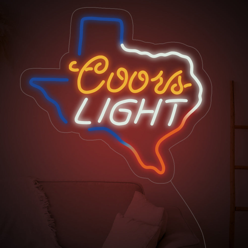 Coors Texas Neon Sign - GEEKNEON