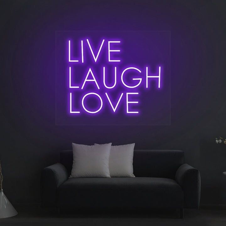 "Live Laugh Love" Neon Sign - GEEKNEON