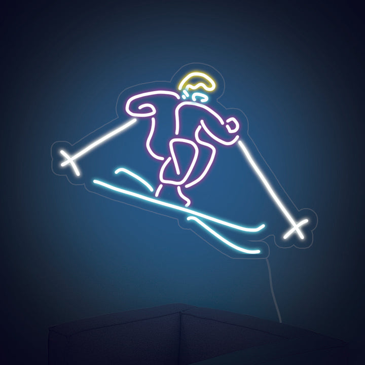 Ski Lovers Neon Sign - GEEKNEON