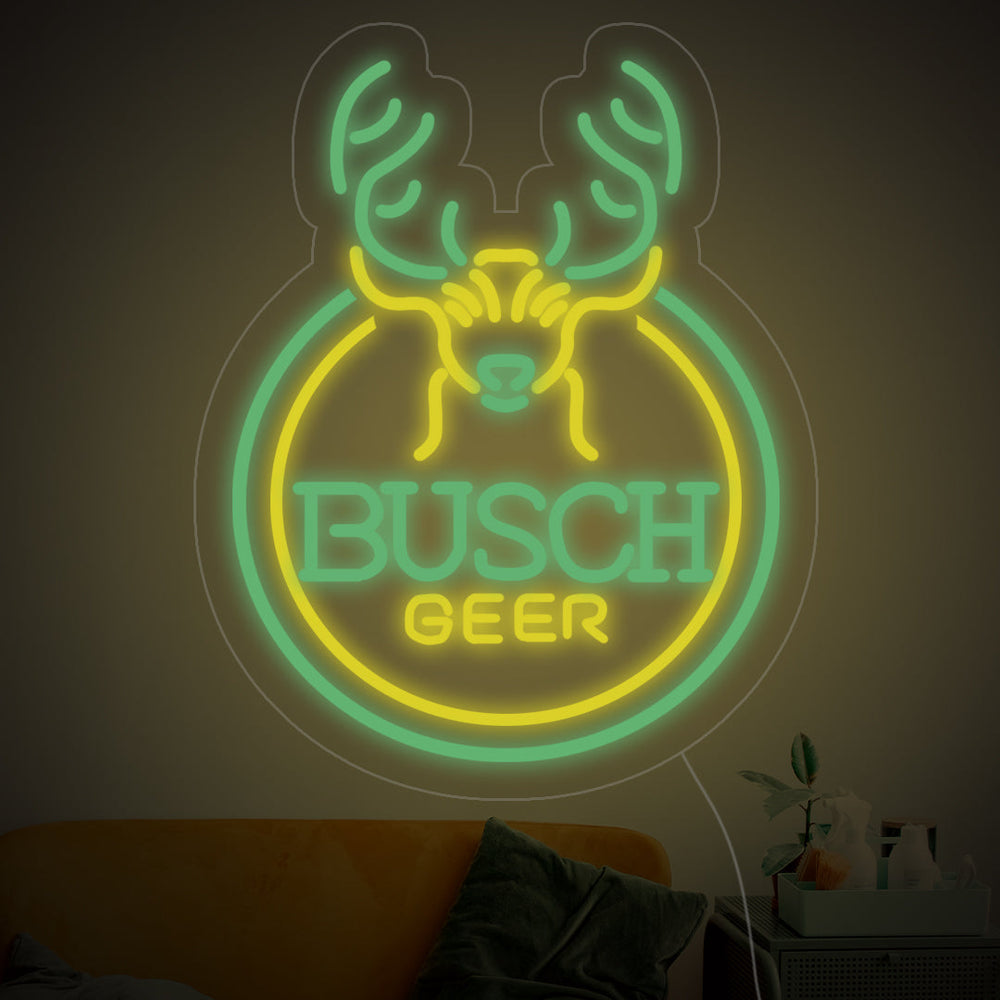 Busch Beer Deer Neon Sign - GEEKNEON