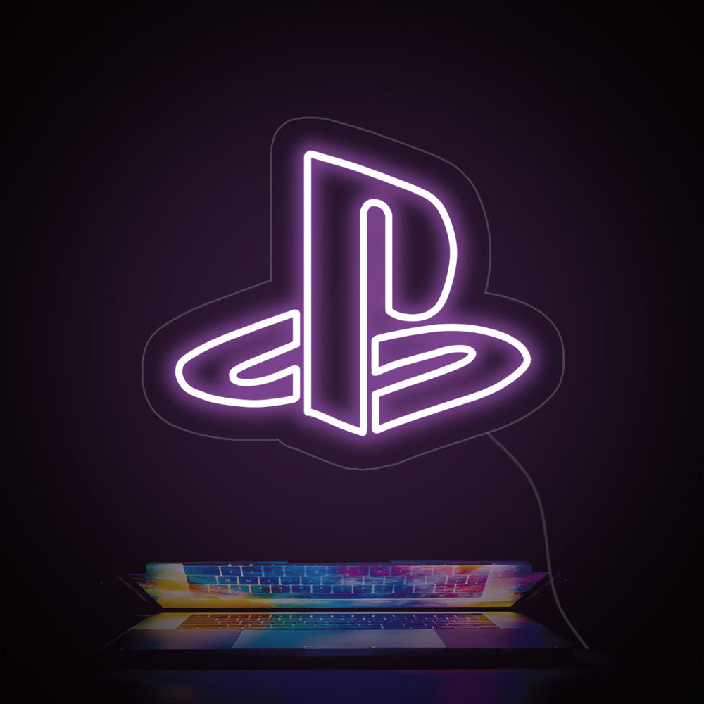 Play Logo Neon Sign for Game Room - GEEKNEON