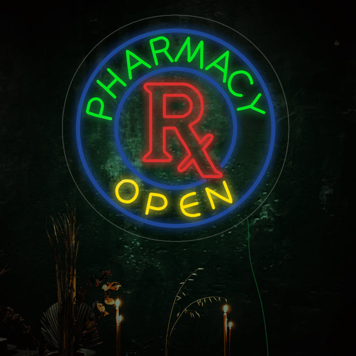 Pharmacy Open Neon Sign - GEEKNEON