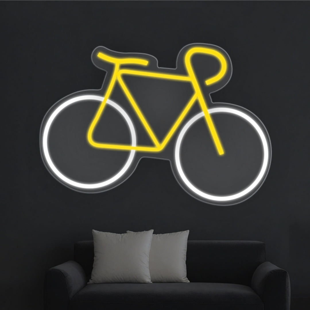 Bike Neon Sign, Bicycle Neon Wall Art - GEEKNEON