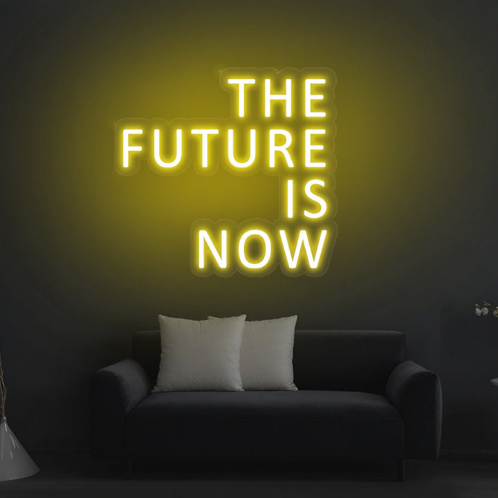 "The Future Is Now" Neon Sign - GEEKNEON