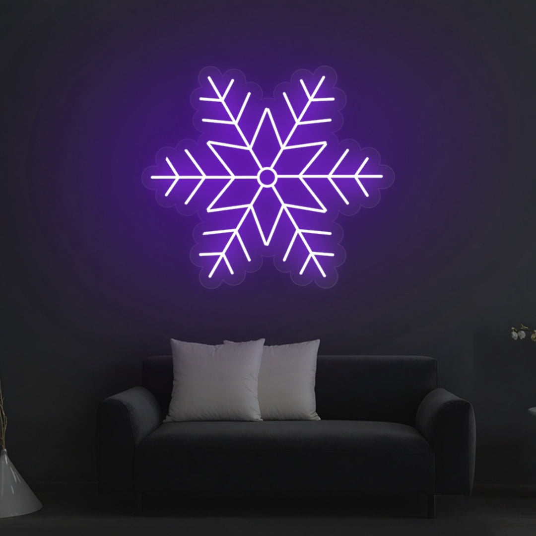 Snowflake LED Neon Sign for Christmas - GEEKNEON