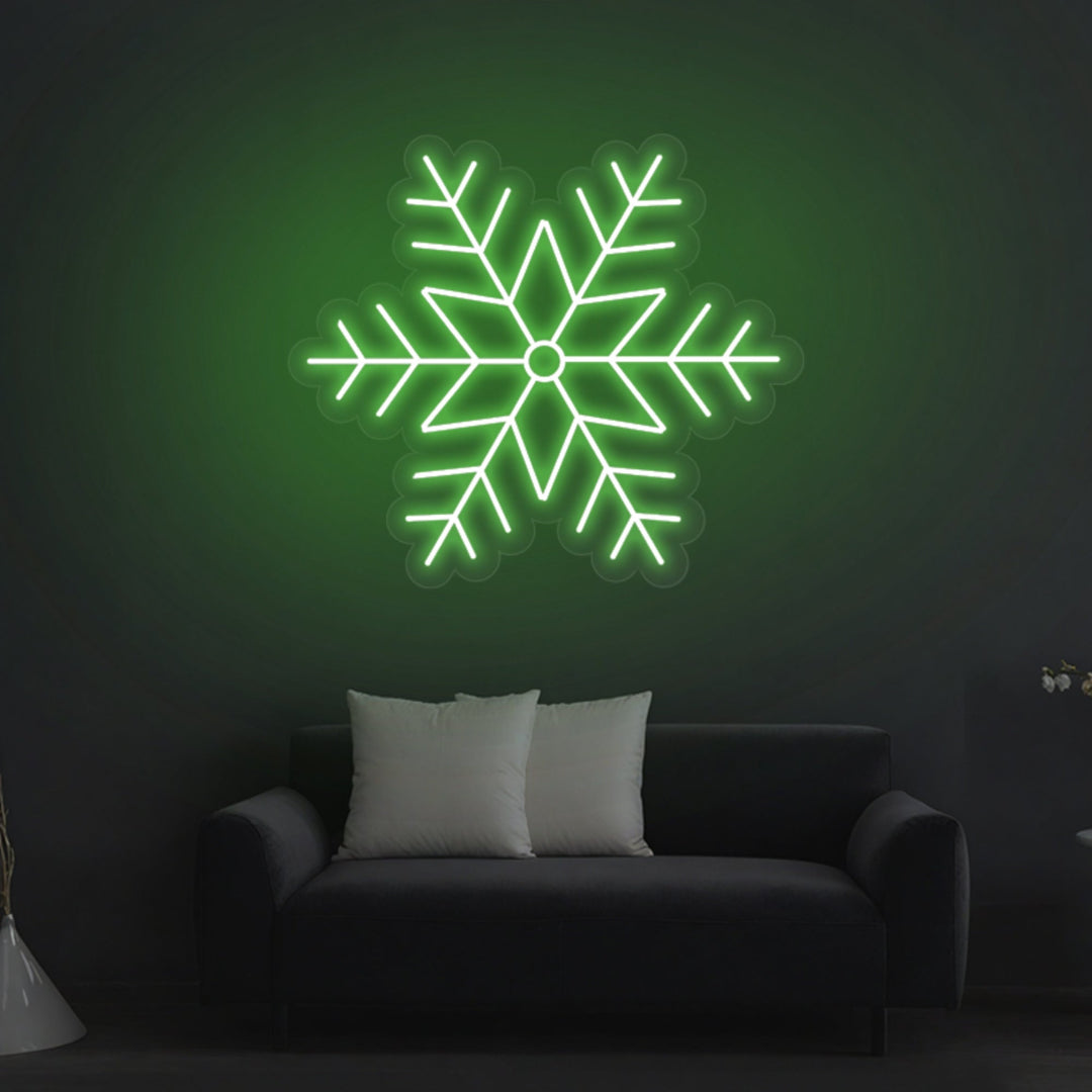 Snowflake LED Neon Sign for Christmas - GEEKNEON