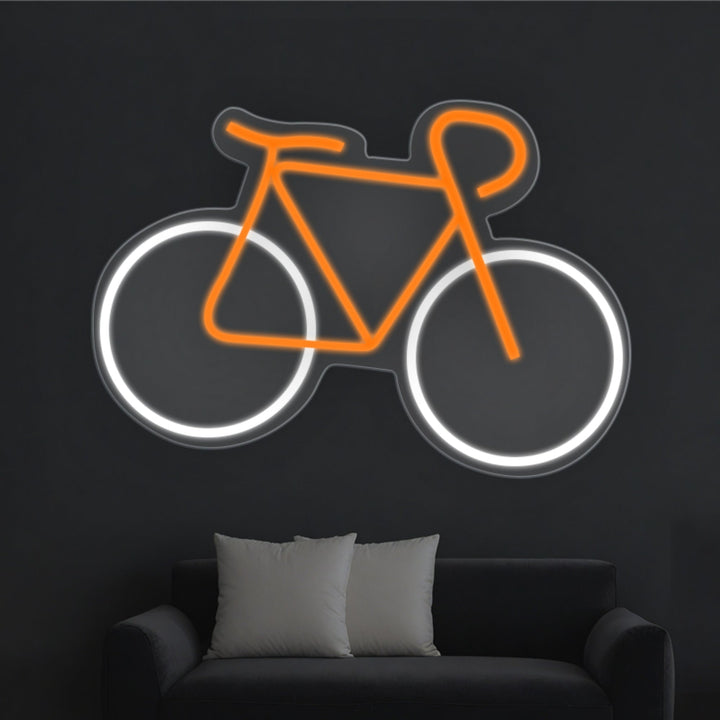 Bike Neon Sign, Bicycle Neon Wall Art - GEEKNEON