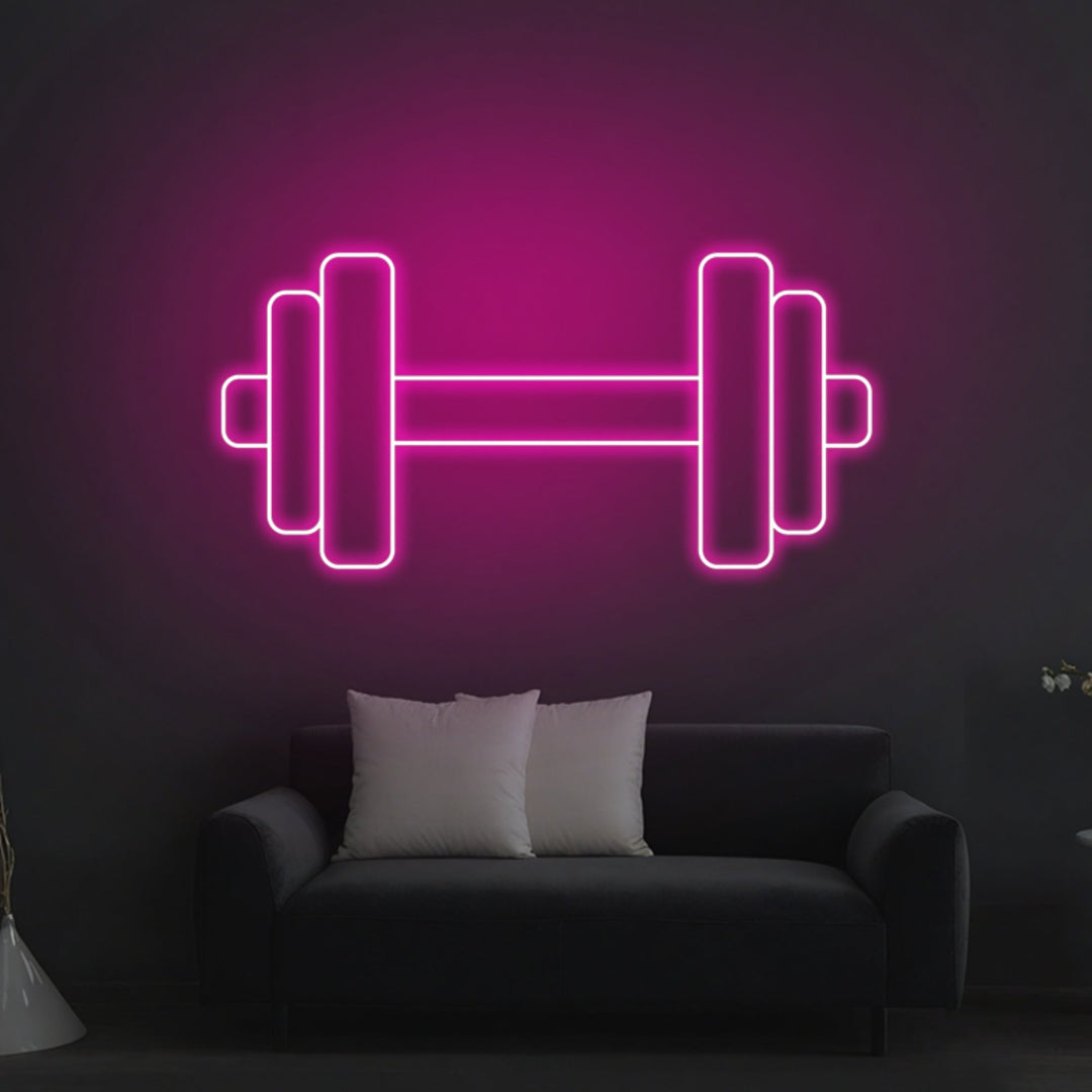 Dumbbell Neon Sign - GEEKNEON