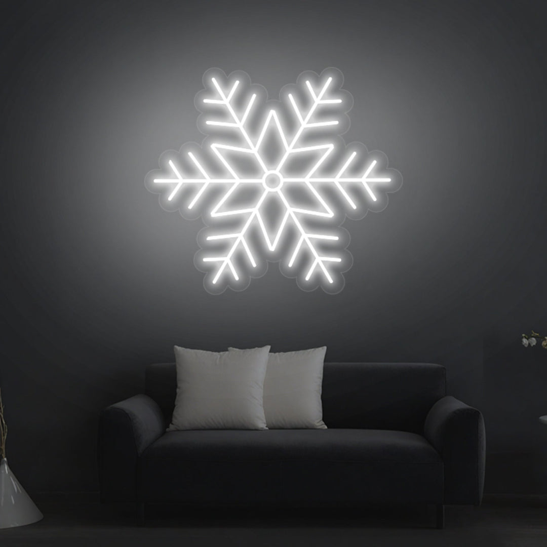 Snowflake LED Neon Sign for Christmas - GEEKNEON