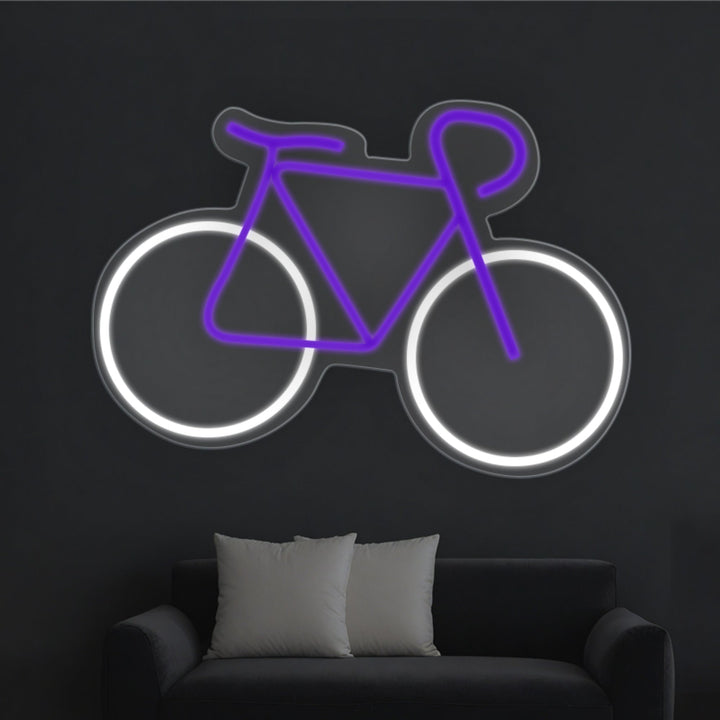 Bike Neon Sign, Bicycle Neon Wall Art - GEEKNEON