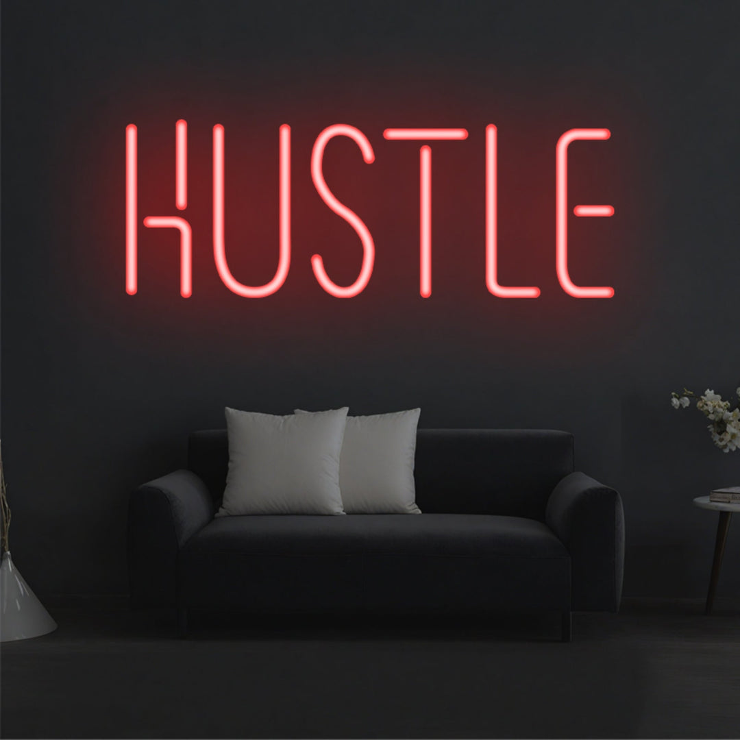 'HUSTLE' Neon Sign - GEEKNEON