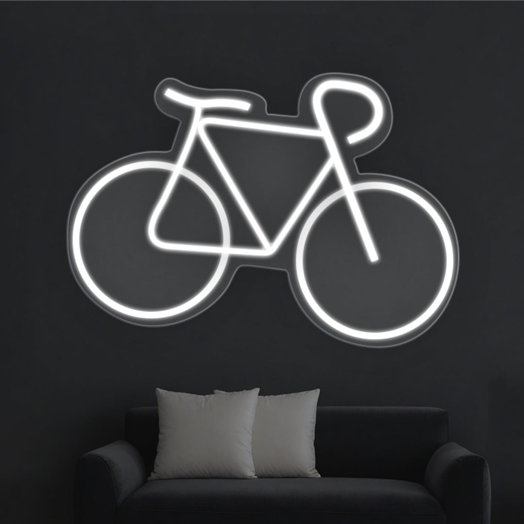 Bike Neon Sign, Bicycle Neon Wall Art - GEEKNEON