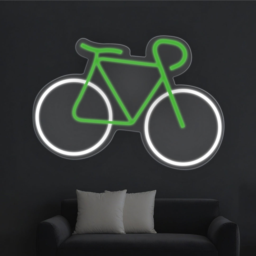 Bike Neon Sign, Bicycle Neon Wall Art - GEEKNEON