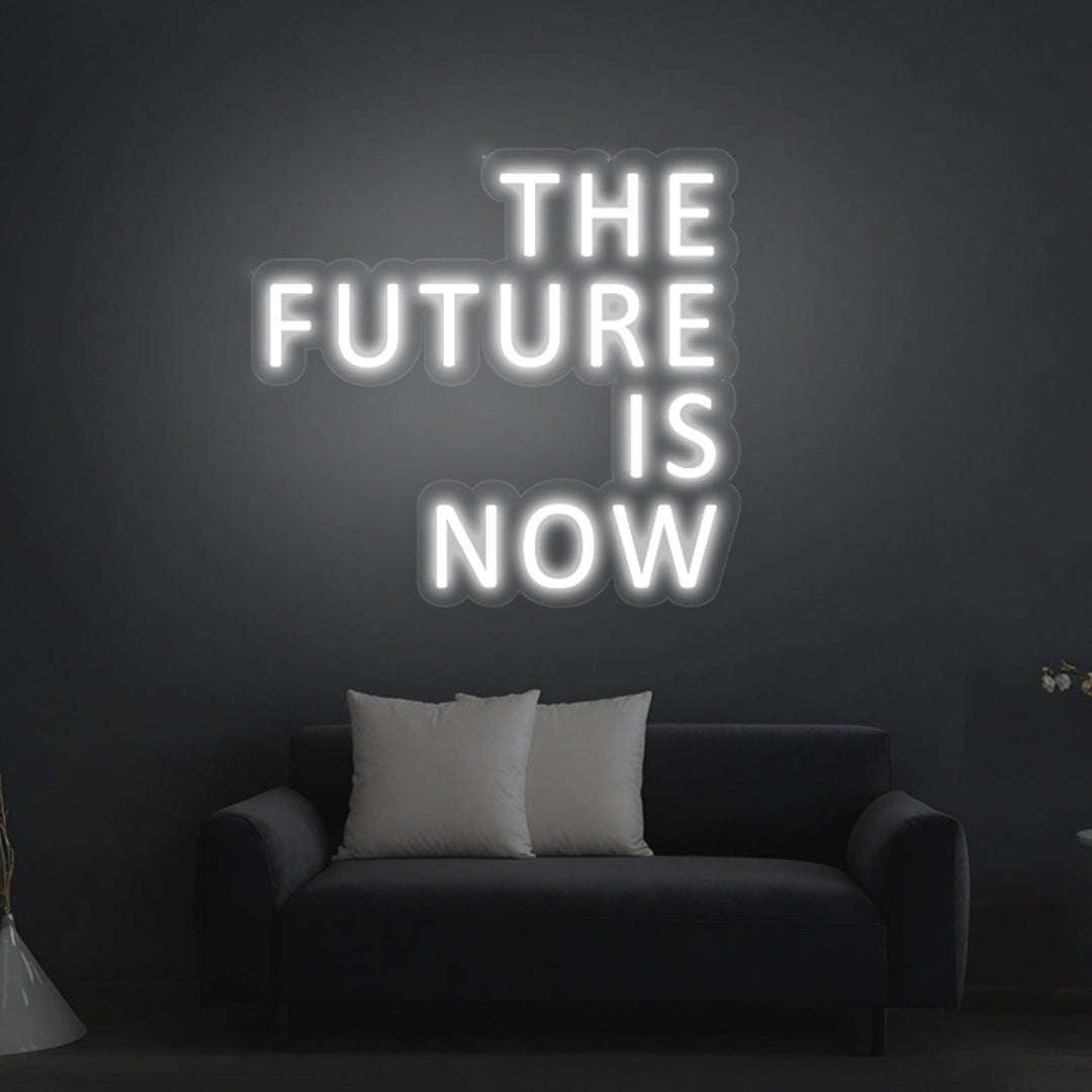 "The Future Is Now" Neon Sign - GEEKNEON