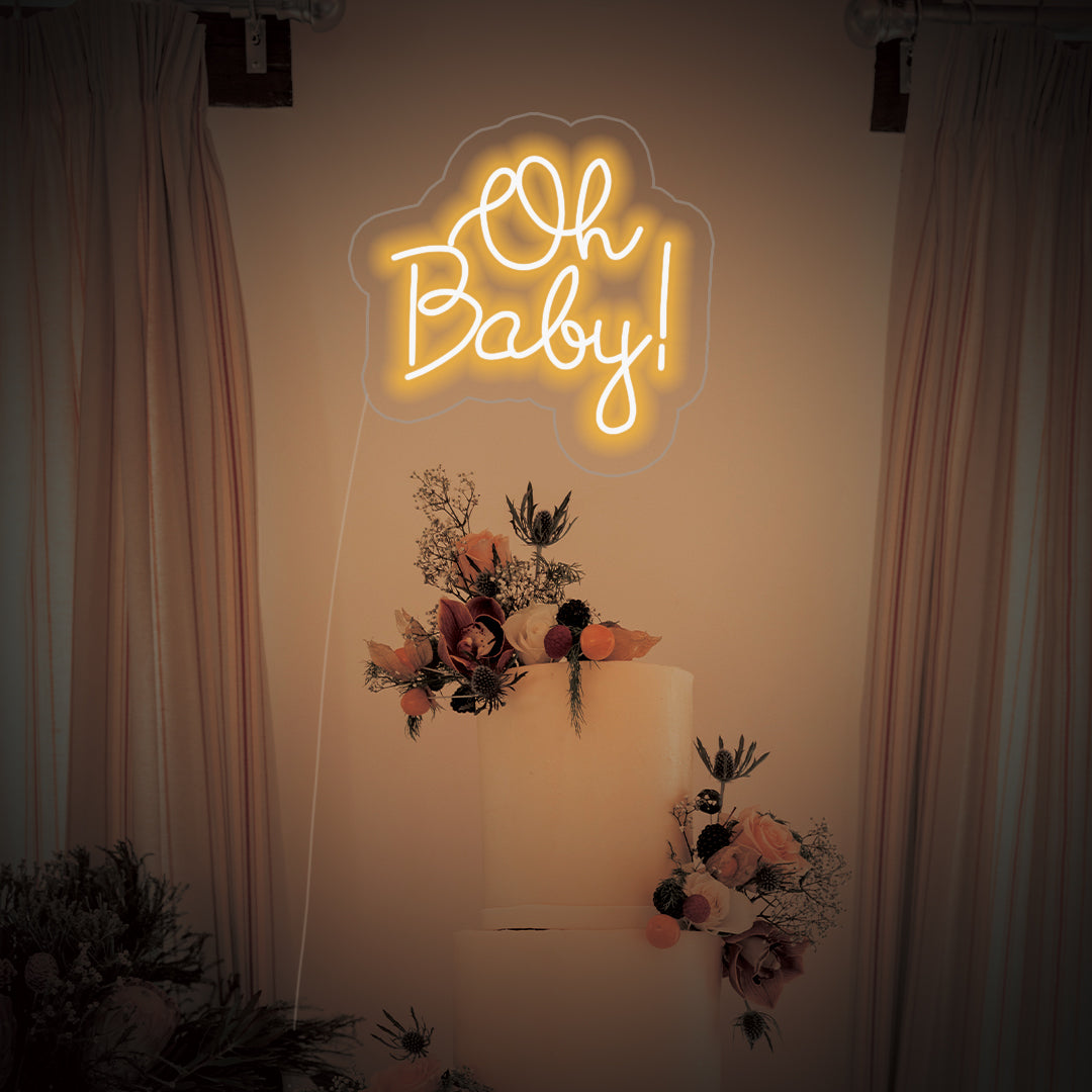 Oh Baby Neon Sign - GEEKNEON