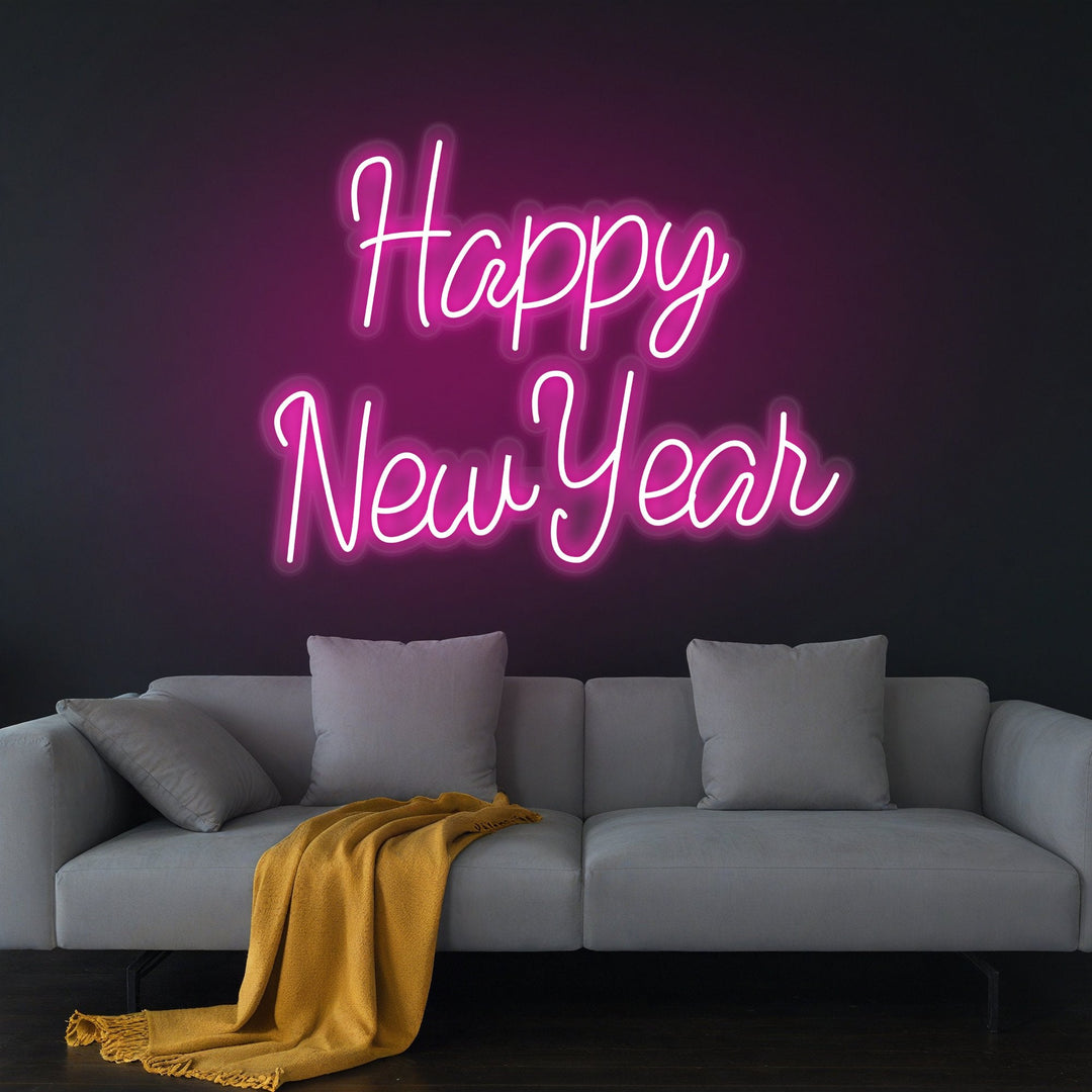 Happy New Year Neon Sign - GEEKNEON