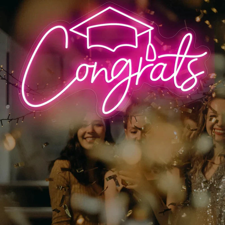 Congrats Neon Sign,Custom Graduation Gifts - GEEKNEON