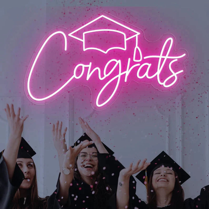 Congrats Neon Sign,Custom Graduation Gifts - GEEKNEON