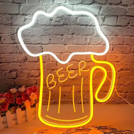 Beer Cup Neon Sign - GEEKNEON